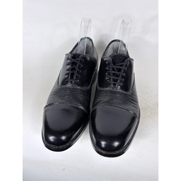 Stuart McGuire Neolite Dress Shoes Men\'s 9 Black Patent Leather Lace-Up Low Top main image 10